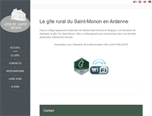 Tablet Screenshot of gite-saint-monon.be